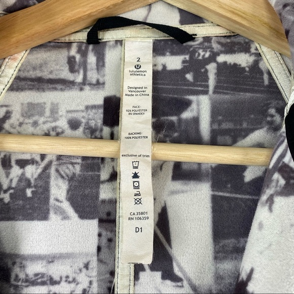 Lululemon Apres Yoga Rain Insignia Jacket Sz 2 - Picture 11 of 14